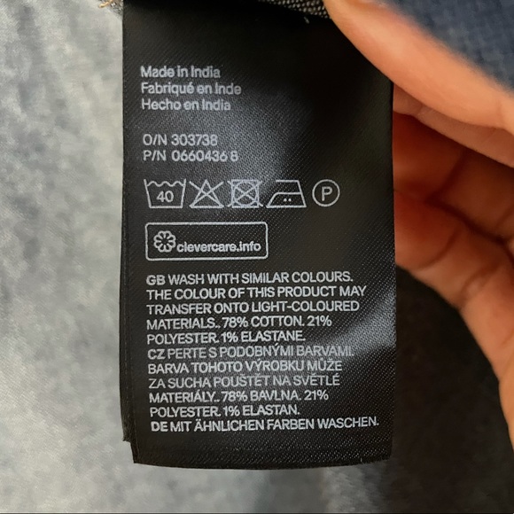 H&M NWOT size 4 denim button up - Picture 8 of 11